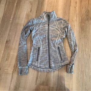 lululemon athletica Heathered Gray Full-Zip Jacket